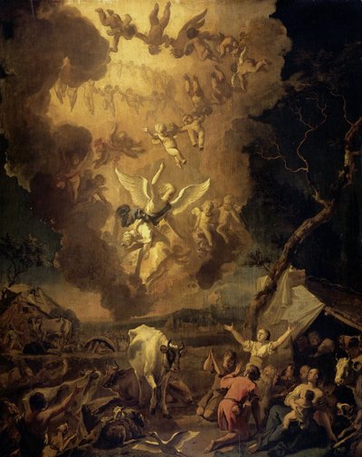 La Anunciación a los Pastores de Abraham Danielsz. Hondius