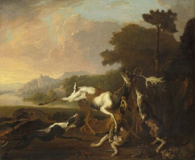 La caza del ciervo de Abraham Danielsz. Hondius