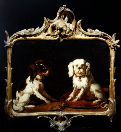 Dos perros de compañía de Abraham Danielsz. Hondius
