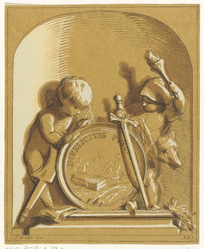 Alegoría con dos amorcillos de Abraham Delfos