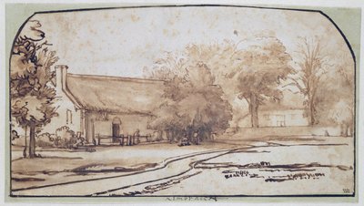 Paisaje con casa de campesino, 1640s de Abraham Furnerius