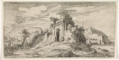 Paisaje con las ruinas de una puerta de Abraham Genoels