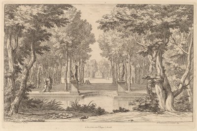 Las dos estatuas de Abraham Genoels II after Adam Frans van der Meulen