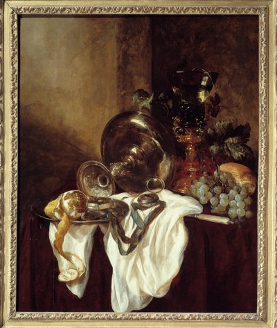 Copa de plata, pintura de Abraham Van Beyeren de Abraham Hendricksz van Beyeren