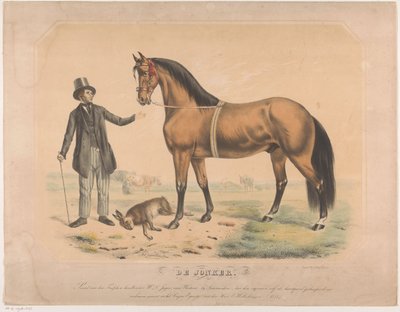Caballo de W.L. de Jager de Wartena El Jonker (título sobre el objeto) de Abraham Hendrik Winter