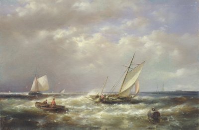 Barcos de pesca en la costa de Abraham Hulk