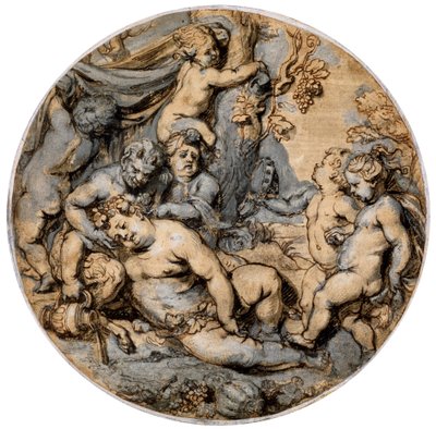 Baco Durmiente, siglo XVII de Abraham Jansz van Diepenbeeck