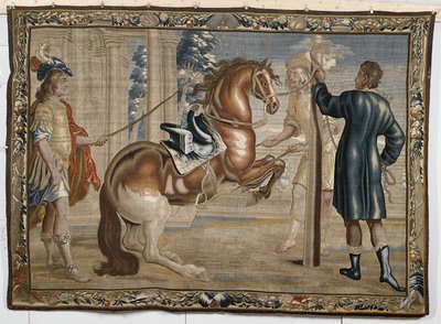 William Cavendish con un caballo, c.1660 de Abraham Jansz. van after Diepenbeeck