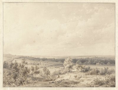 Vista hacia Alkmaar desde la duna de Schoorl de Abraham Johannes Couwenberg