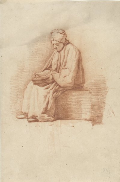 Mujer sentada de Abraham Johannes Ruytenschildt