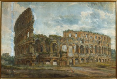 Vista exterior del Coliseo de Roma de Abraham Louis Rodolphe Ducros