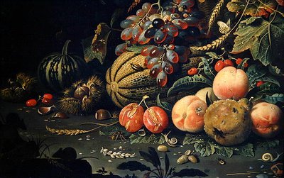 Fruta (detalle) de Abraham Mignon