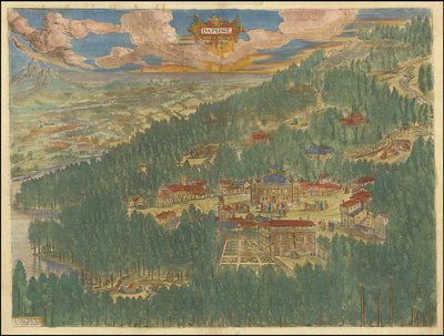 Vista imaginaria de 1624 de Dafne en Antioquía por Abraham Ortelius de Abraham Ortelius