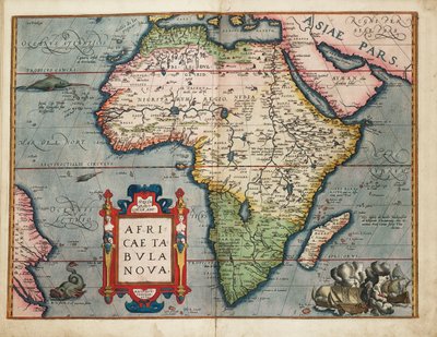 Un nuevo mapa de África de Abraham Ortelius
