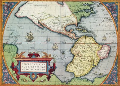 América, o el Nuevo Mundo: Del Theatrum Orbis Terrarum de Abraham Ortelius, 1570, 1570, 19 de Abraham Ortelius