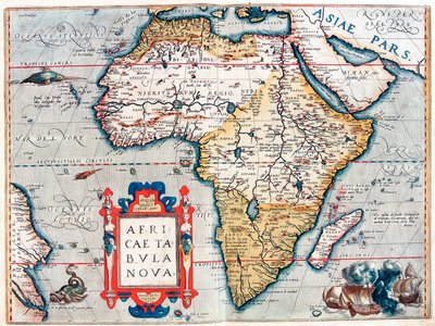 Descripción del continente africano. Mapa geográfico de 