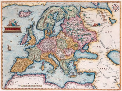Europa De: Theatrum Orbis Terrarum, 1579 de Abraham Ortelius