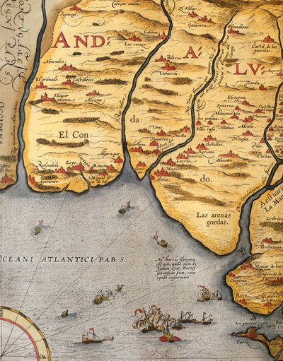 Puerto de Palos, placa de Abraham Ortelius
