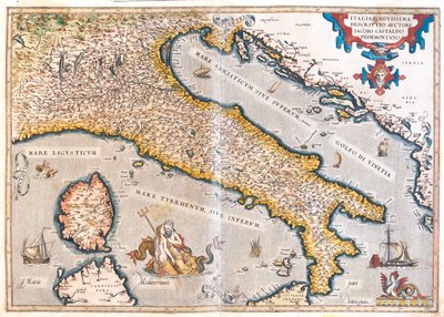 Italia de Abraham Ortelius
