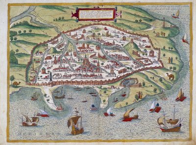 Mapa de Alejandría - por Abraham Ortelius, Amberes de Abraham Ortelius
