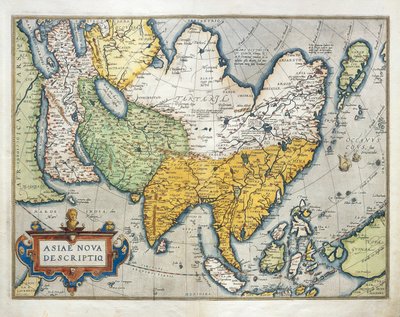 Mapa de Asia, de Theatrum Orbis Terrarum por Abraham Ortelius de Abraham Ortelius