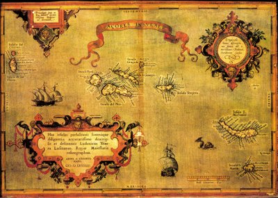 Mapa de Azores de Abraham Ortelius