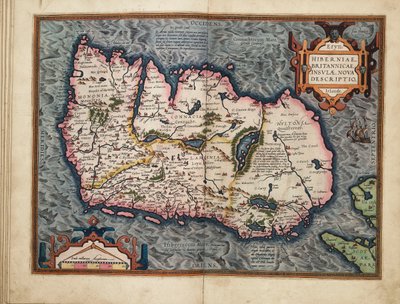 Nueva descripción de Irlanda, las Islas Británicas de Abraham Ortelius
