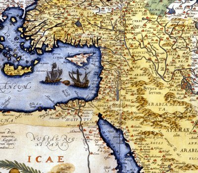 Palestina y Egipto según el Atlas de Abraham Ortelius, Ámsterdam de Abraham Ortelius
