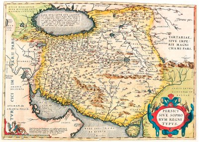 Tipo del reino persa o de los sofistas. Mapa geográfico del territorio de la península arábiga de 