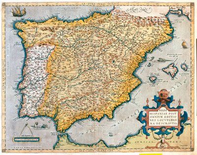 España, Portugal de Abraham Ortelius