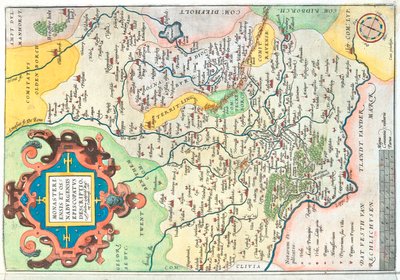 Estado: Renania del Norte-Westfalia, Baja Sajonia , Alemania de Abraham Ortelius