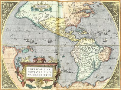Las Américas, 1592 de Abraham Ortelius