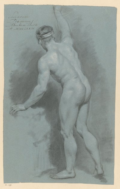 Desnudo masculino de pie, visto desde atrás (2º premio 1774) de Abraham Pietersz. Hulk