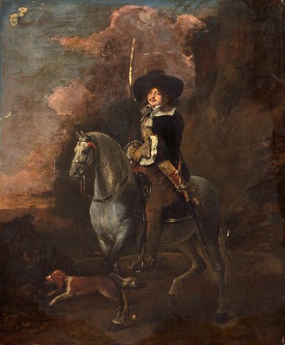 Caballero en un caballo gris, c.1660 de Abraham Pietersz. van Kalraet