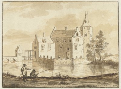 La casa Munniekenhof, cerca del pueblo de Grijpskerk en Walcheren de Abraham Rademaker