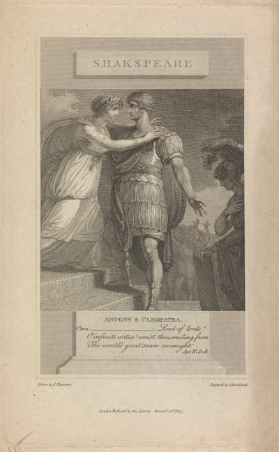 Antonio y Cleopatra Acto IV Sc. 8 de Abraham Raimbach