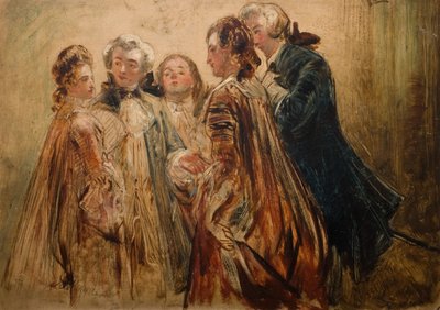 Pieza de conversación, 1845-1850 de Abraham Solomon