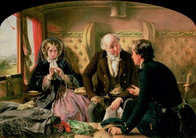 Primera Clase - El Encuentro, c.1854 de Abraham Solomon