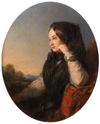 La Tristesse (óleo sobre lienzo) de Abraham Solomon