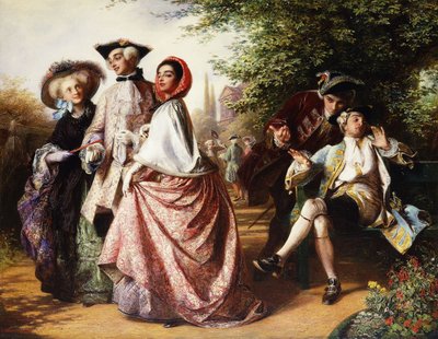 El zorro y las uvas, 1858 de Abraham Solomon