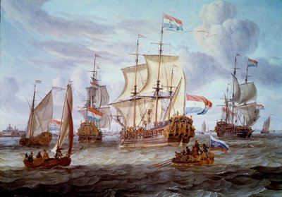 La fragata Pedro y Pablo en el puerto de Ámsterdam Siglo XVII Ámsterdam. Museo de Historia Marina de Abraham Storck