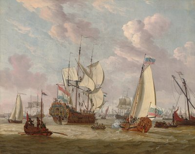 La visita de Pedro el Grande a Ámsterdam, agosto-septiembre, 1697 de Abraham Storck
