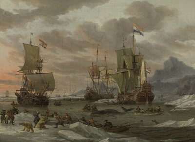 Zonas de caza de ballenas en el Océano Ártico
Los caladeros de ballenas de Abraham Storck
