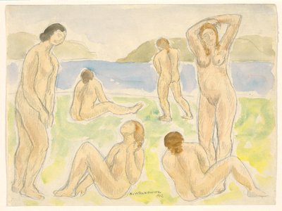 Bañistas (o Figuras) de Abraham Walkowitz