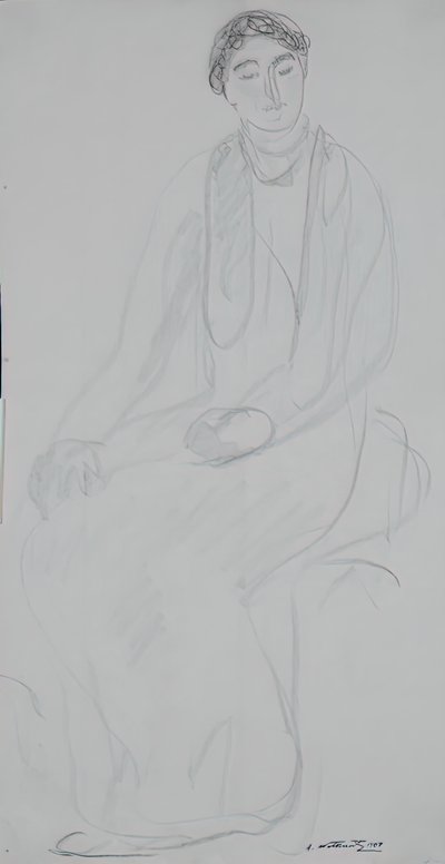 Mujer Sentada, 1907 de Abraham Walkowitz