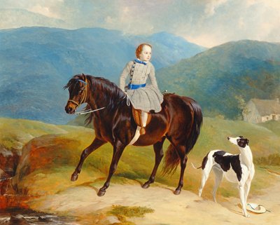 El Maestro Edward Coutts Marjoriebanks en su Pony, c.1851 de Abraham and Webster Thomas Cooper