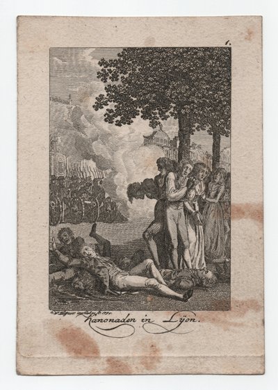 Cañonadas en Lyon de Abraham Wolfgang Küffner