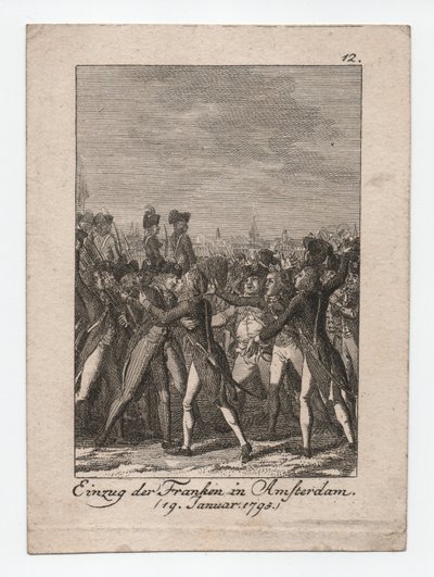 Entrada de los francos en Ámsterdam de Abraham Wolfgang Küffner