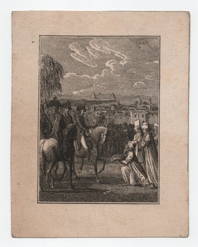 Napoleón en Egipto, hacia 1795 (grabado) de Abraham Wolfgang Küffner
