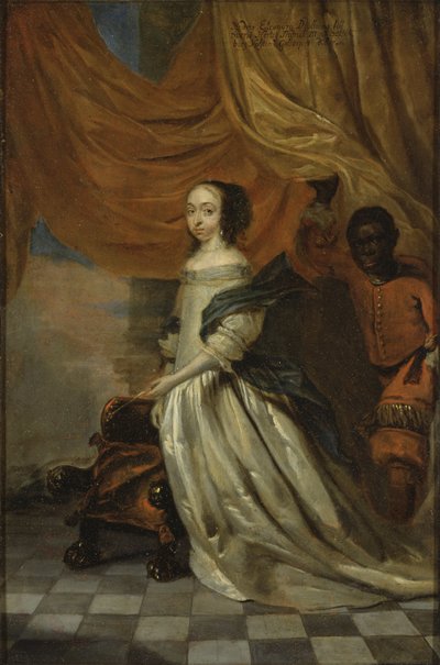 Retrato de Hedvig Eleonora de Holstein-Gottorp, reina de Suecia de Abraham Wuchters